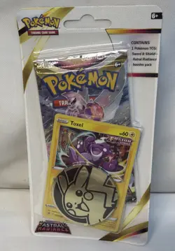 Pokemon TCG ASTRAL RADIANCE TOXEL Factory Sealed Blister Pack With Coin - Image 1