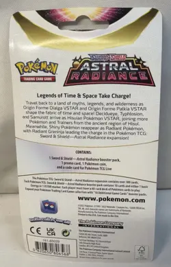 Pokemon TCG ASTRAL RADIANCE TOXEL Factory Sealed Blister Pack With Coin - Image 2