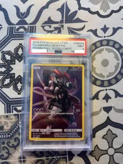 Pokemon Armored Mewtwo 2019 Fall Coll. Chest Full Art Promo SM228 PSA 9 - Image 1