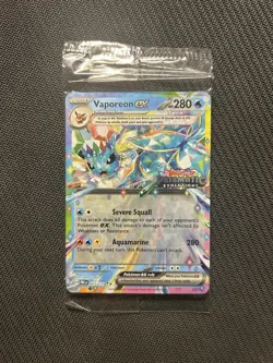 Pokemon TCG Vaporeon ex 023/131 Stamped! Sealed In Bag! See Description! - Image 1