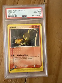 2003 Pokemon Ex Torchic Dragon Psa 10 - Image 2
