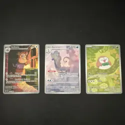 Pokemon TCG Pokemon GO Reverse Holo Raticate Aurorus Rowlet 099/092/090 (3) - Image 1