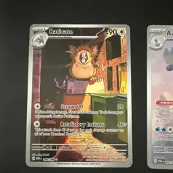 Pokemon TCG Pokemon GO Reverse Holo Raticate Aurorus Rowlet 099/092/090 (3) - Image 2