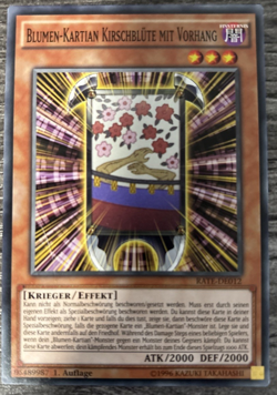 Yugioh! German Blumen-Kartian Kirschblute mit Vorhang Common RATE-DE012 MP - Image 1