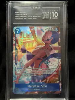PRISTINE TAG 10 One Piece Nefeltari Vivi Alt Art EB04-025 SR Holo English 2026 - Image 1