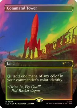Command Tower 7097 Secret Lair x Fallout Bonus Card Foil MTG NM - Image 1