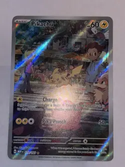 Pikachu 173/165 Illustration Rare Holo NM SV 151 Scarlet & Violet Pokemon Card - Image 1