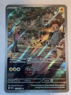 Pikachu 173/165 Illustration Rare Holo NM SV 151 Scarlet & Violet Pokemon Card - Image 2