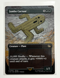 MTG – Final Fantasy – Jumbo Cactuar Borderless – Rare 0343 - Image 1