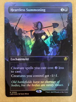 MTG 1x FOIL BORDERLESS Heartless Summoning 309 Innistrad Remastered Magic x1 NM - Image 1