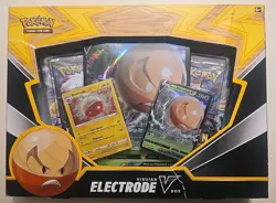 Brand NEW! Sealed Pokemon TCG Hisuian Electrode V Card Box - 42 Cards 820650851216 - Image 1