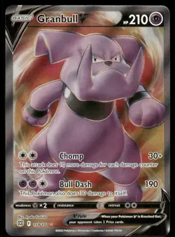 Pokemon Cards Granbull V 159/172 Brilliant Stars Ultra Rare NM - Image 1