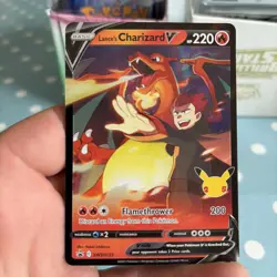 Pokemon - Lance's Charizard V - SWSH133 - Celebrations 25th - Black Star Promo - Image 1