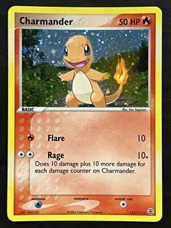 Pokemon Charmander Secret Rare - FireRed & Leafgreen - 113/112 NM - Image 1
