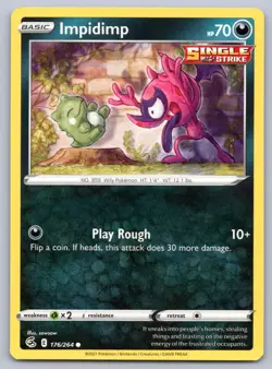 Impidimp 176/264 Fusion Strike Pokemon NM - Image 1