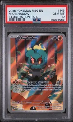 Marshadow #146 PSA 10 • 2025 Pokemon Mega Evolution EN Illustration Rare - Image 1