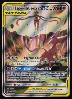 Espeon & Deoxys GX SM240 Holo Promo SM Promos Pokemon English NM - Image 1