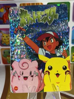 Pokemon Vintage Vending Machine Holo prism Nintendo 1998 Bandai Rare sticker - Image 4