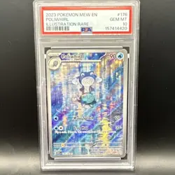 Pokemon Poliwhirl 176/165 Illustration Rare Holo EN PSA 10 - Image 1
