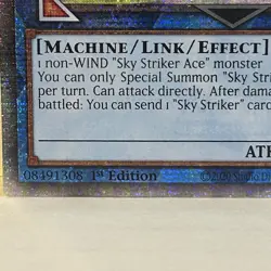 YuGiOh Sky Striker Ace - Hayate RA04-EN073 Quarter Century 1st Edition Rare - Image 3