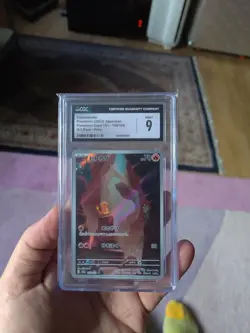 CGC 9 Japanese Pokemon 2023 Charmander 168/165 AR 151 SV2a - Image 1