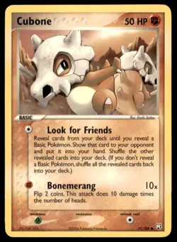 2004 Pokemon EX Team Rocket Returns Cubone English #51 - Image 1
