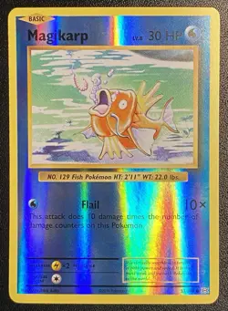 Magikarp Reverse Holo Common 33/108 Pokemon TCG XY Evolutions NM Free Ship - Image 1