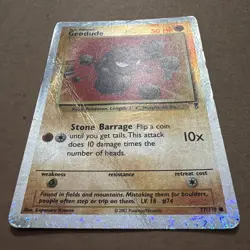 Pokemon Geodude Legendary Collection Reverse Holo 77/110 50 HP English / HevPlyd - Image 2