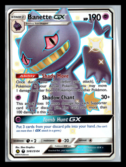Banette GX SV61/SV94 Hidden Fates Shiny Vault Pokemon Full Art NM SV61/SV94 - Image 1