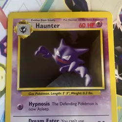 Pokemon TCG 29/102 Haunter Original Base Set Unlimited WOTC 1999 Near Mint - Image 2