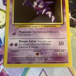 Pokemon TCG 29/102 Haunter Original Base Set Unlimited WOTC 1999 Near Mint - Image 3