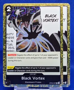 2x Black Vortex OP09-097 C [Pirate Foil] | PRB -The Best- Vol. 2 | One Piece TCG - Image 1