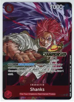 Shanks Championship 25-26 Promo One Piece Card Game P-083 NM - Image 1