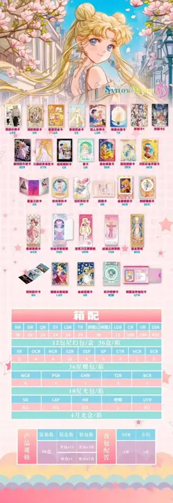 Sailor Moon Trading Card Game 12 Packs Collector's CCG Booster Box Luxurious！ - Image 3