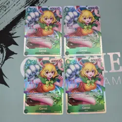 X4 OP08-023 Carrot English Super Rare Playset One Piece Cards - Image 1