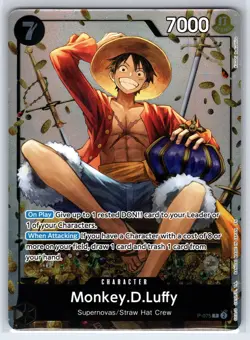 Monkey.D.Luffy P-075 One Piece Promotion Cards One Piece NM - Image 1