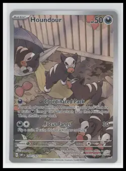 Houndour 204/197 Illustration Rare Obsidian Flames Pokemon Card - Image 1
