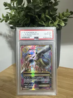 PSA 10 M Blastoise EX XY Evolutions 102/108 Holo Rare Pokemon Card GEM MINT - Image 3