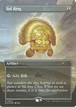 MTG Sol Ring (2063) (Rainbow Foil) Borderless R Secret Lair Drop Series NM - Image 1
