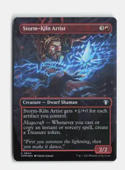 Storm-Kiln Artist (Borderless) 644 Foil Commander Masters MTG NM - Image 1