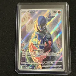 Pokemon TCG Sawk 130/086 Illustration Rare Sv: White Flare - Image 1