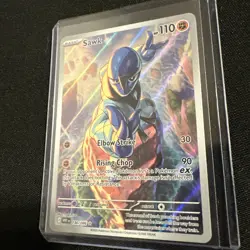 Pokemon TCG Sawk 130/086 Illustration Rare Sv: White Flare - Image 3