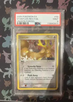 PSA 9 Stantler EX Unseen Forces 32/115 Stamped Reverse Holo Foil 2005 Pokemon - Image 5