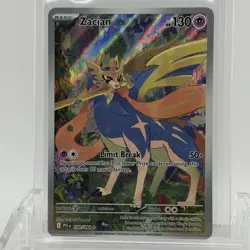 Pokemon TCG Phantasmal Flames Zacian #100/094 Illustration Rare NM- - Image 1