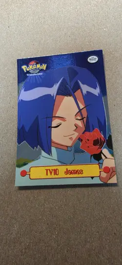 1999 Topps Pokemon Rainbow Foil #TV10 James Holo Blue Logo Series 1 TV 1st - Image 1
