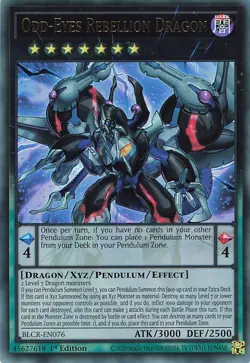 YuGiOh Odd-Eyes Rebellion Dragon BLCR-EN076 Ultra Rare Englisch NM 1st - Image 1