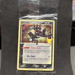 Greninja Gold Star Holo SWSH Sealed Promo Card SWSH144 130 HP SWIRL 🌀🌀🌀!!! - Image 1