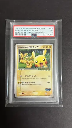 Pokemon PokePark's Pikachu Grand Opening #043/PCG-P Promo PSA 3 *Extra Cards* - Image 1