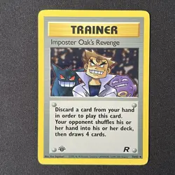 Imposter Oak's Revenge 76/82 1st Edition Team Rocket Pokemon Card - Image 2