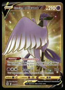 Pokemon Cards Galarian Articuno V 181/172 Brilliant Stars Secret Rare NM - Image 1